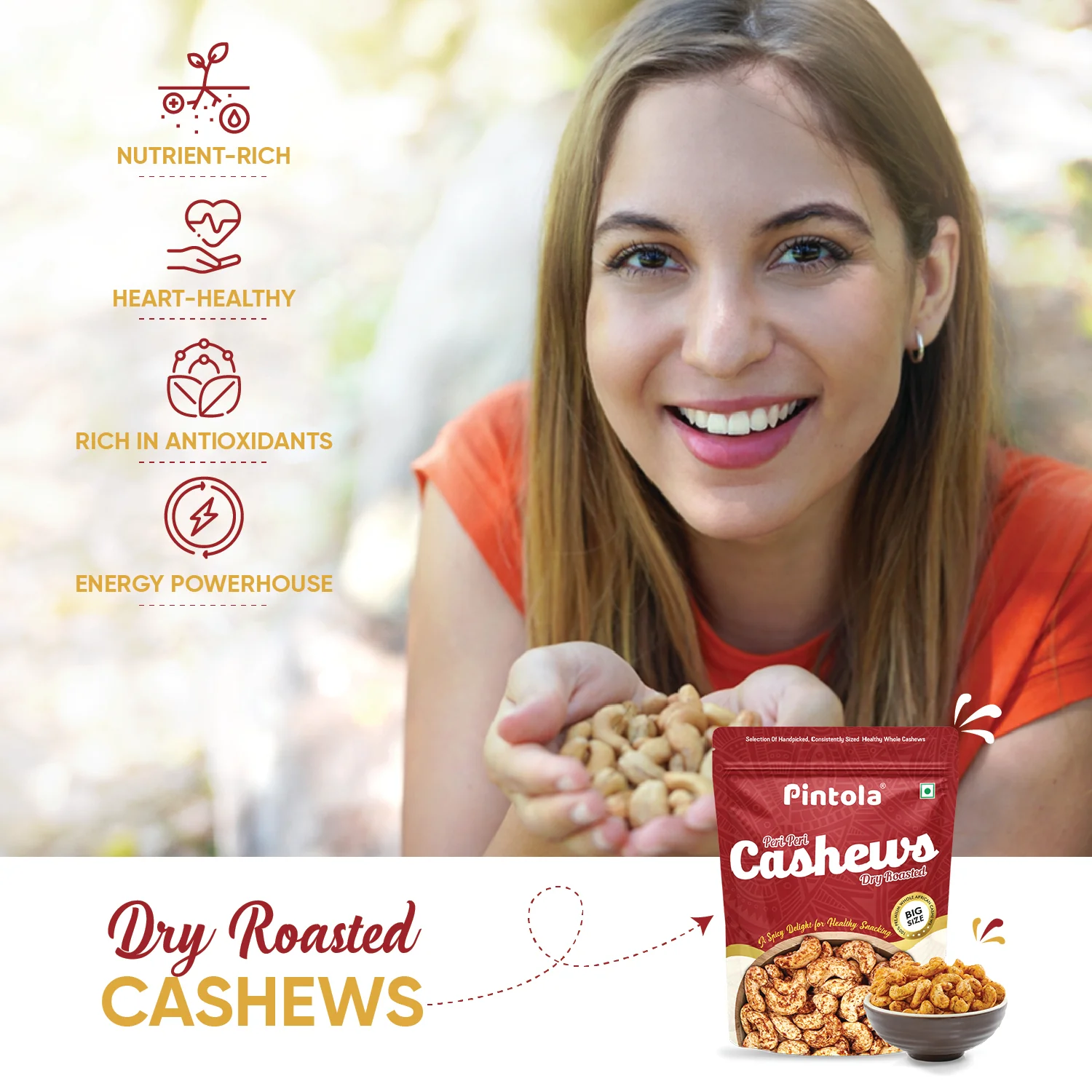Premium Peri Peri Cashew Dry Roasted - Image 5