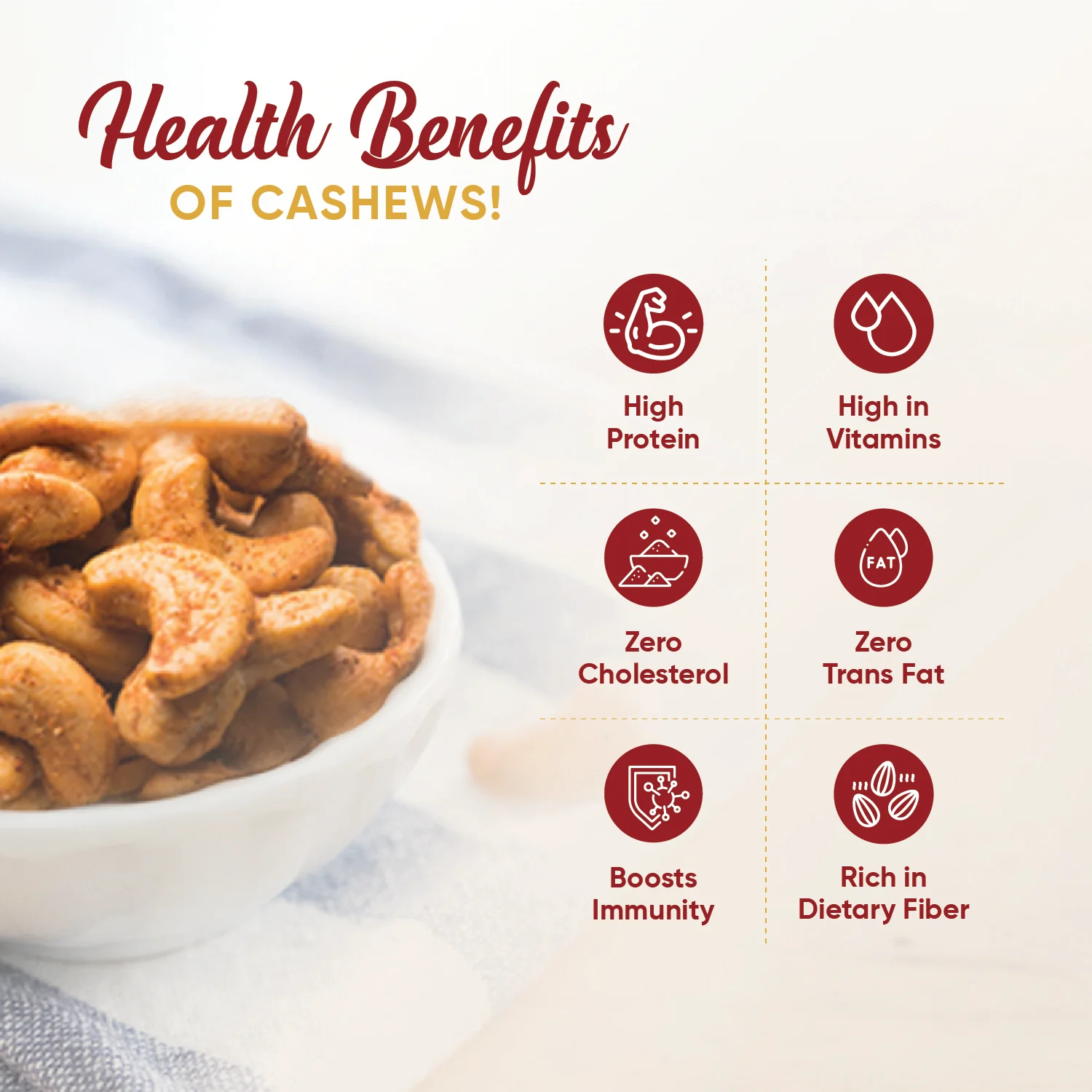 Premium Peri Peri Cashew Dry Roasted - Image 6