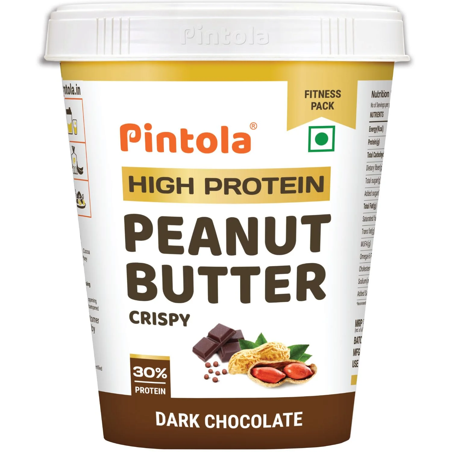 Crispy High Protein Dark Chocolate Peanut Butter - Image 2