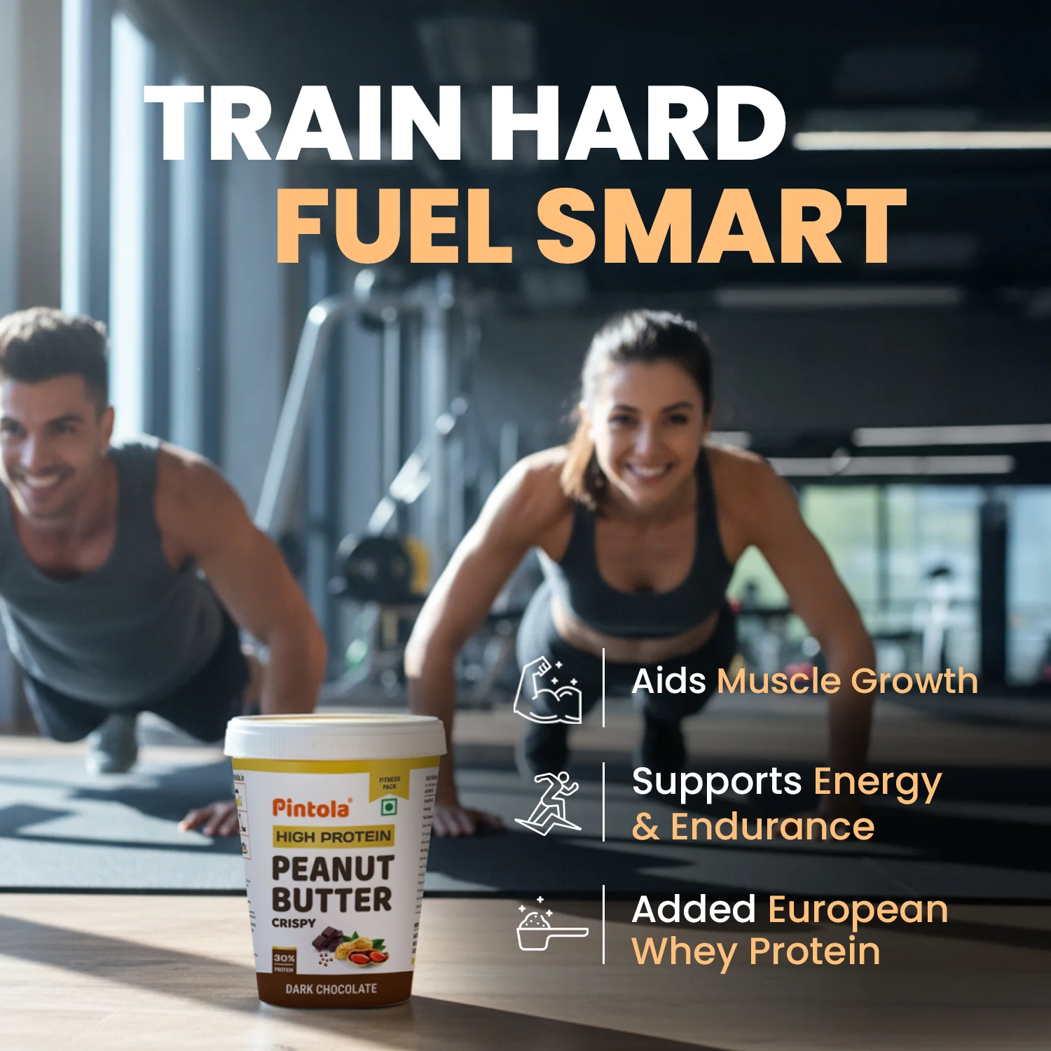 Crispy High Protein Dark Chocolate Peanut Butter - Image 4