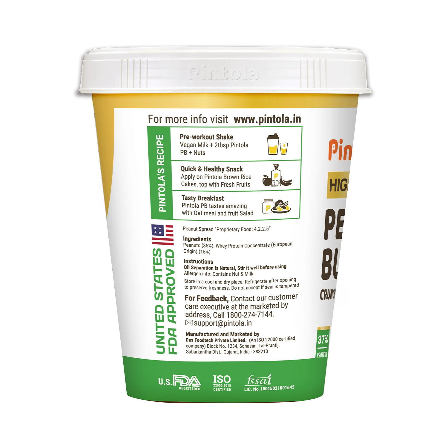 High Protein All Natural Unsweetened Peanut Butter - Image 8