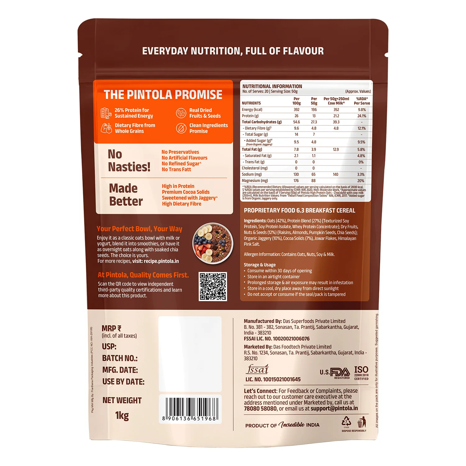 High Protein Dark Chocolate Oats - Image 10