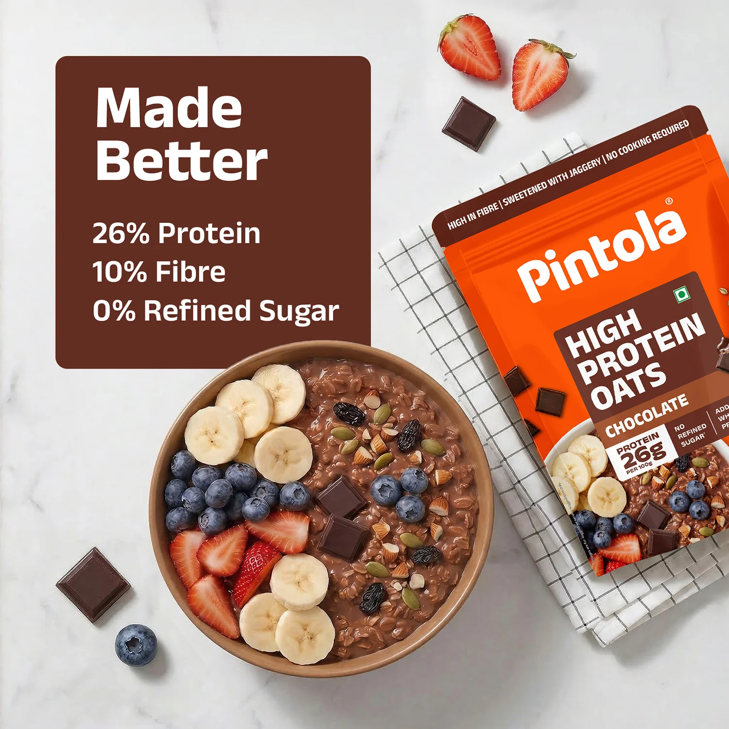 High Protein Dark Chocolate Oats - Image 6