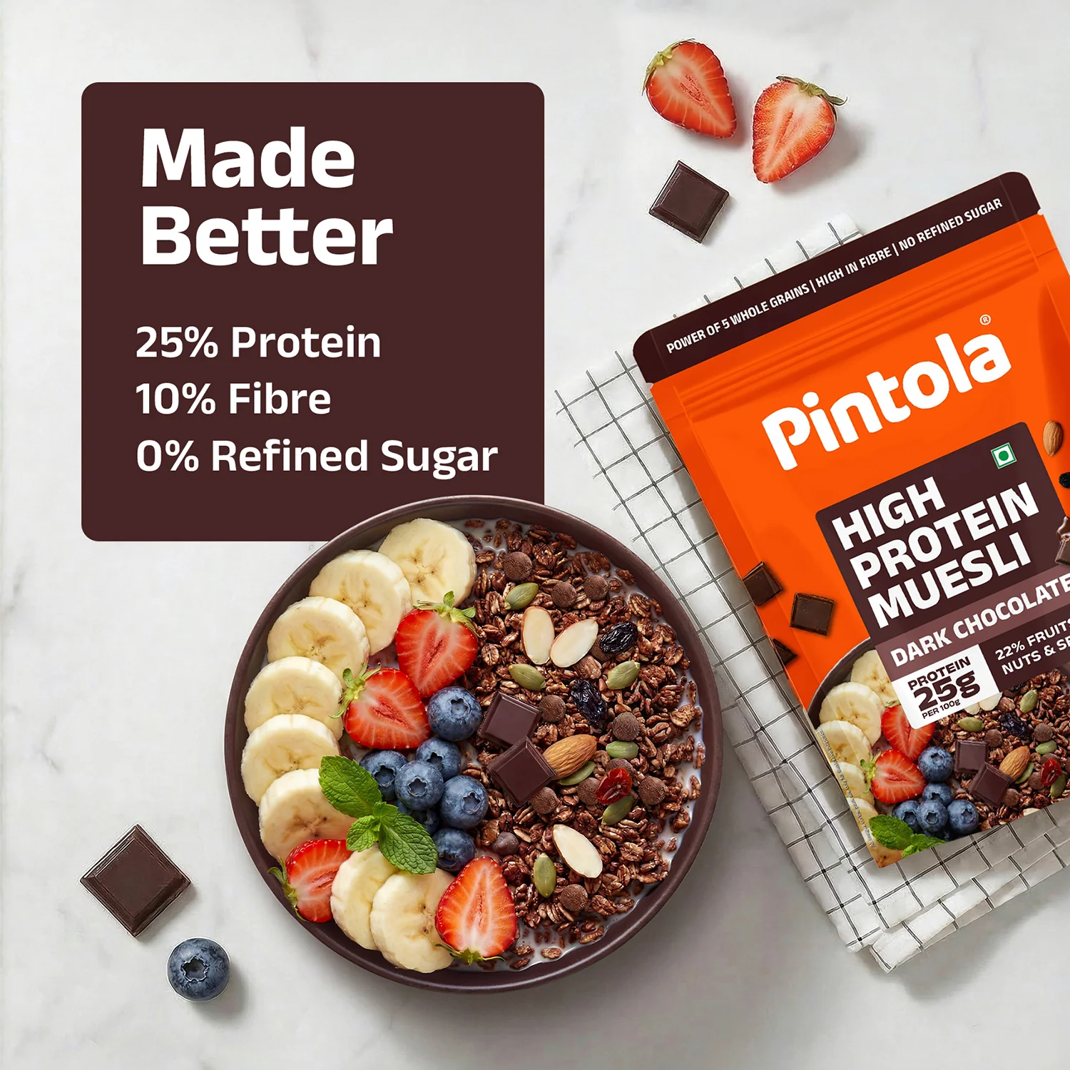 High Protein Dark Chocolate & Cranberry Muesli - Image 7