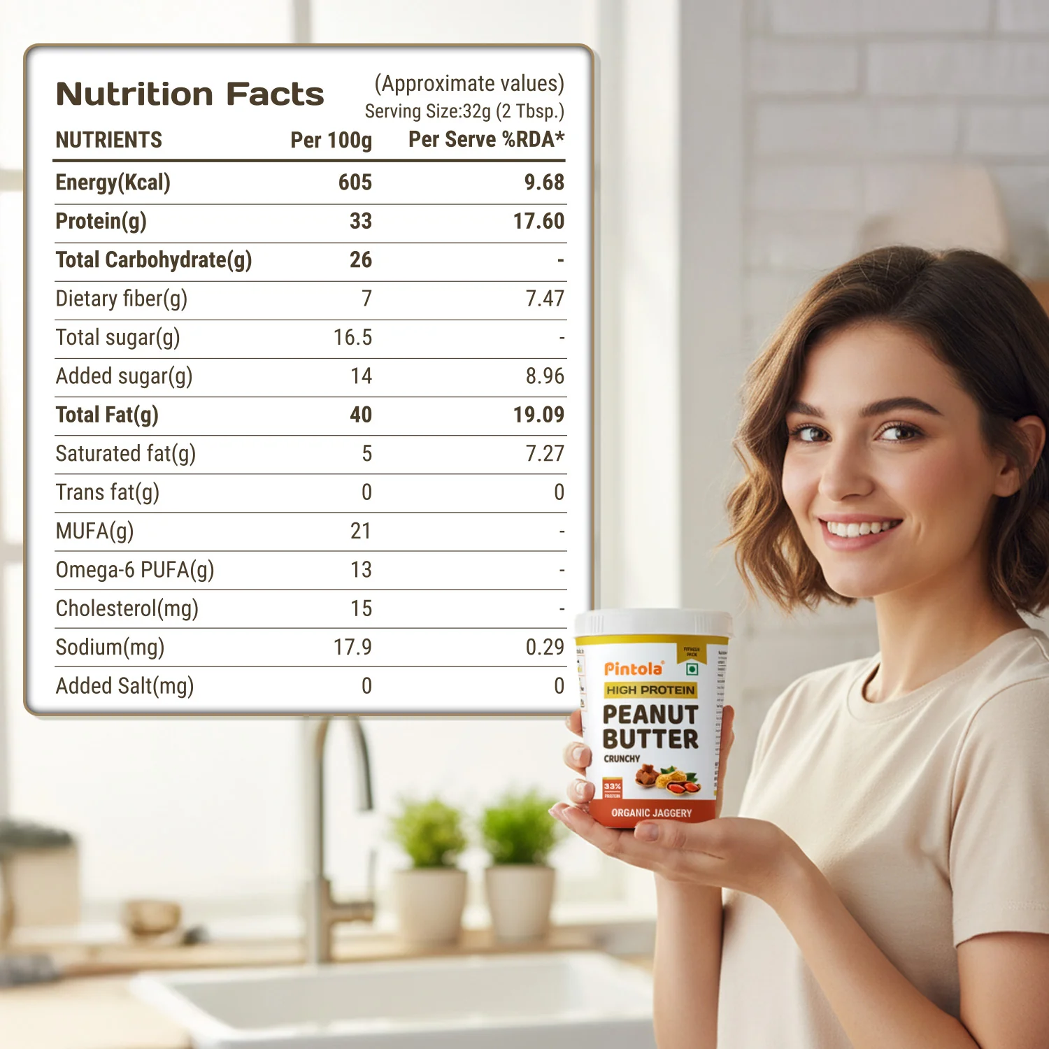 High Protein Organic Jaggery Peanut Butter - Image 6