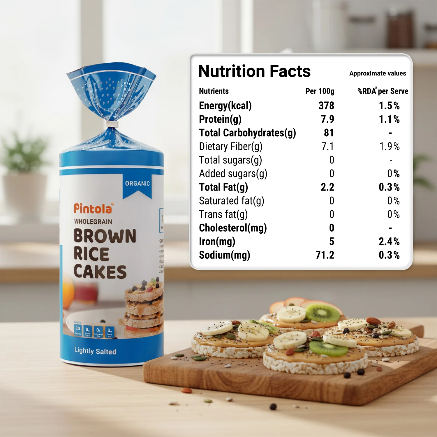 Organic Wholegrain Brown Rice Cakes - Image 12