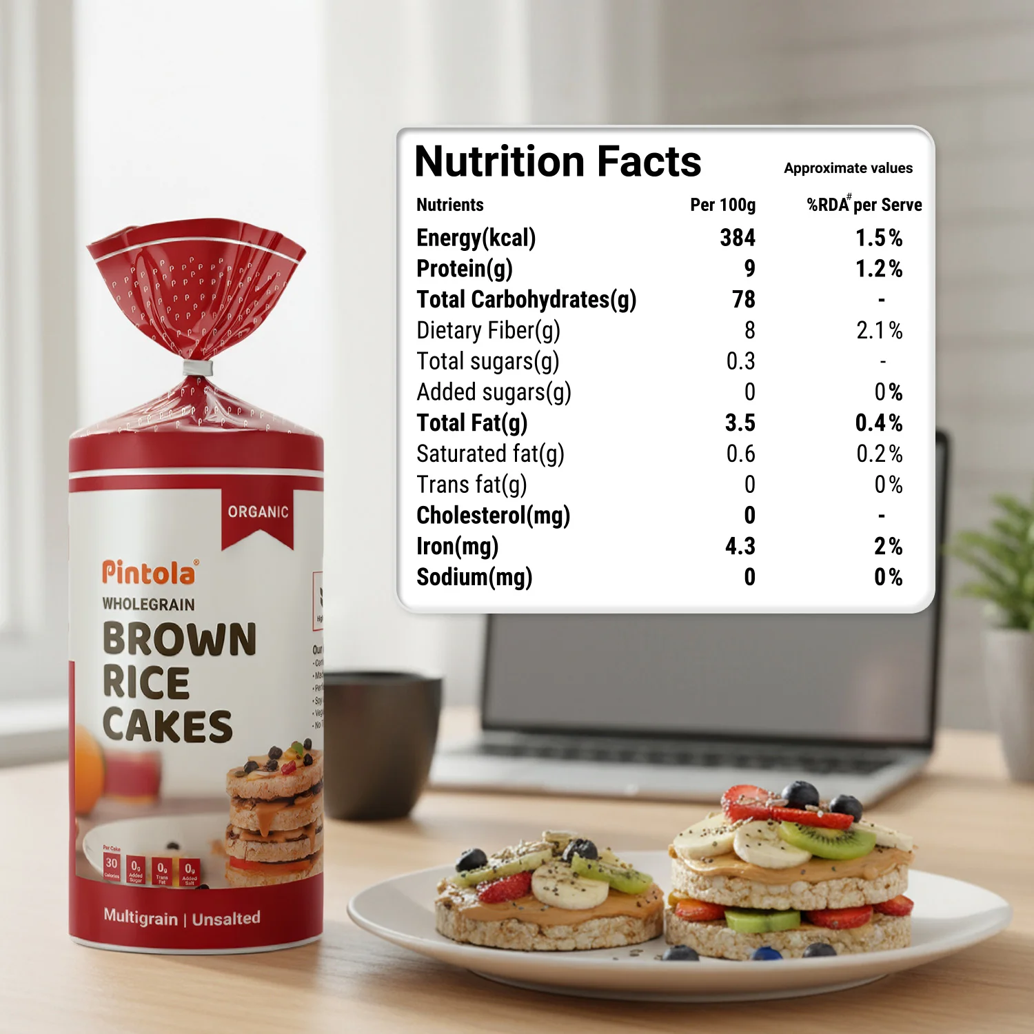 Organic Wholegrain Brown Rice Cakes - Image 16