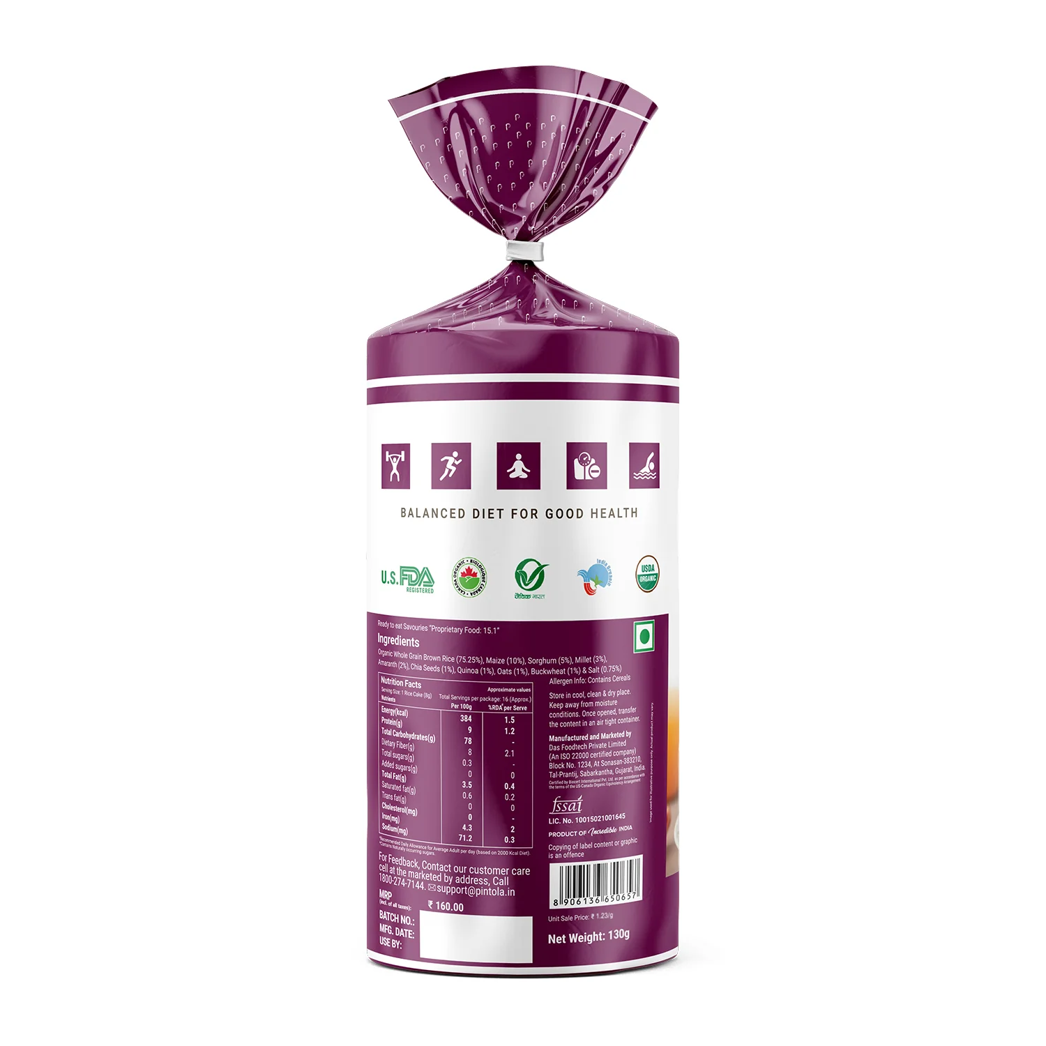 Organic Wholegrain Brown Rice Cakes - Image 7