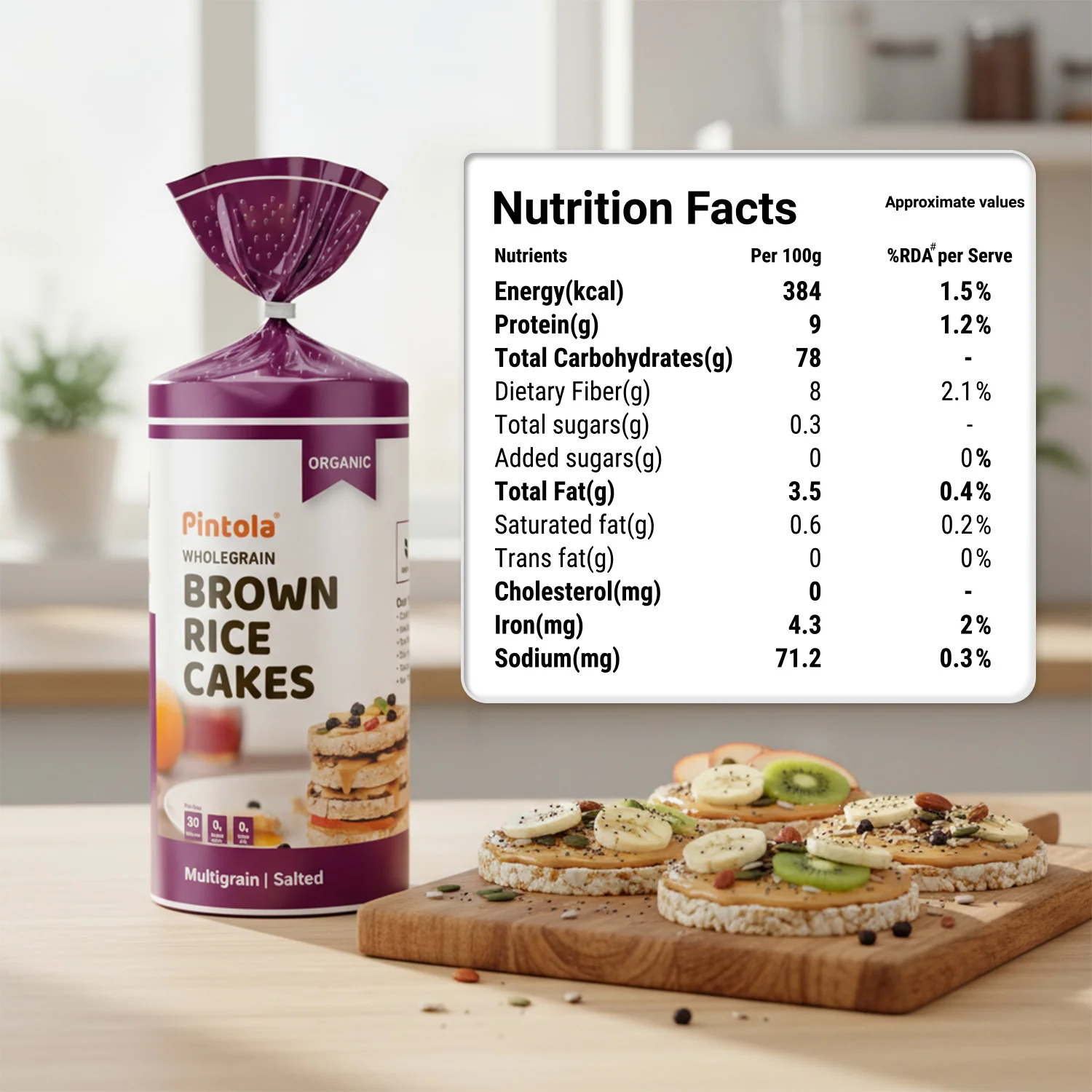 Organic Wholegrain Brown Rice Cakes - Image 8
