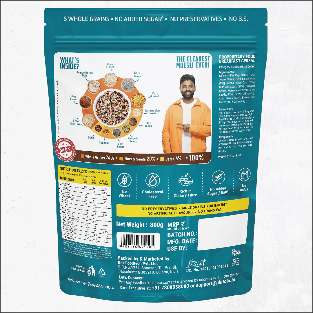 33% Millet | Wholegrain & Seeds Muesli - Image 6