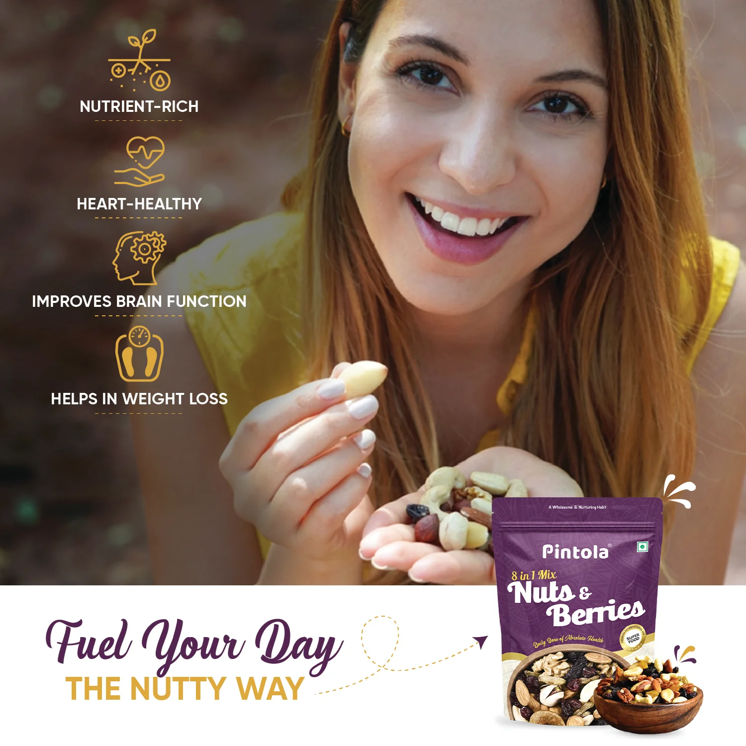 Premium 8 in 1 Mix Nuts & Berries - Image 3