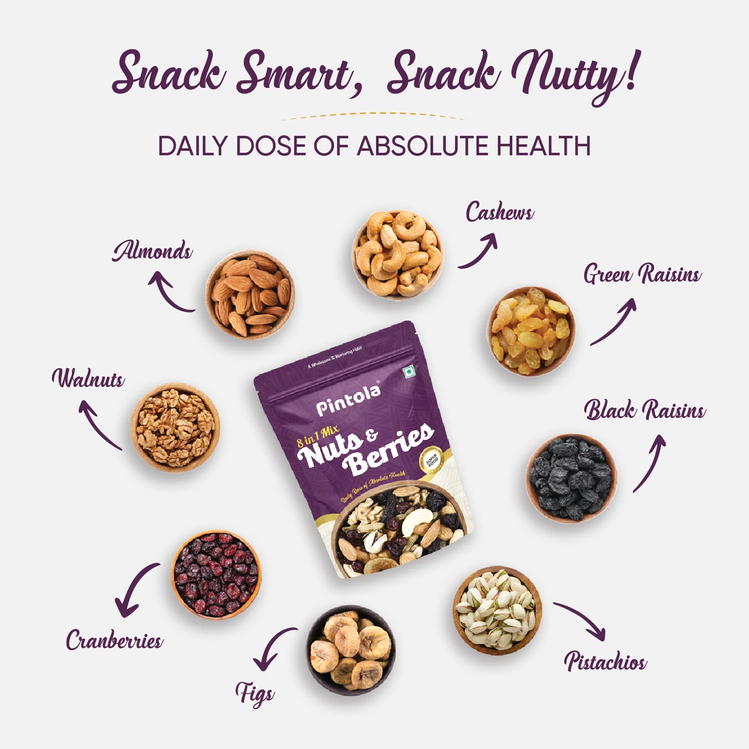 Premium 8 in 1 Mix Nuts & Berries - Image 5