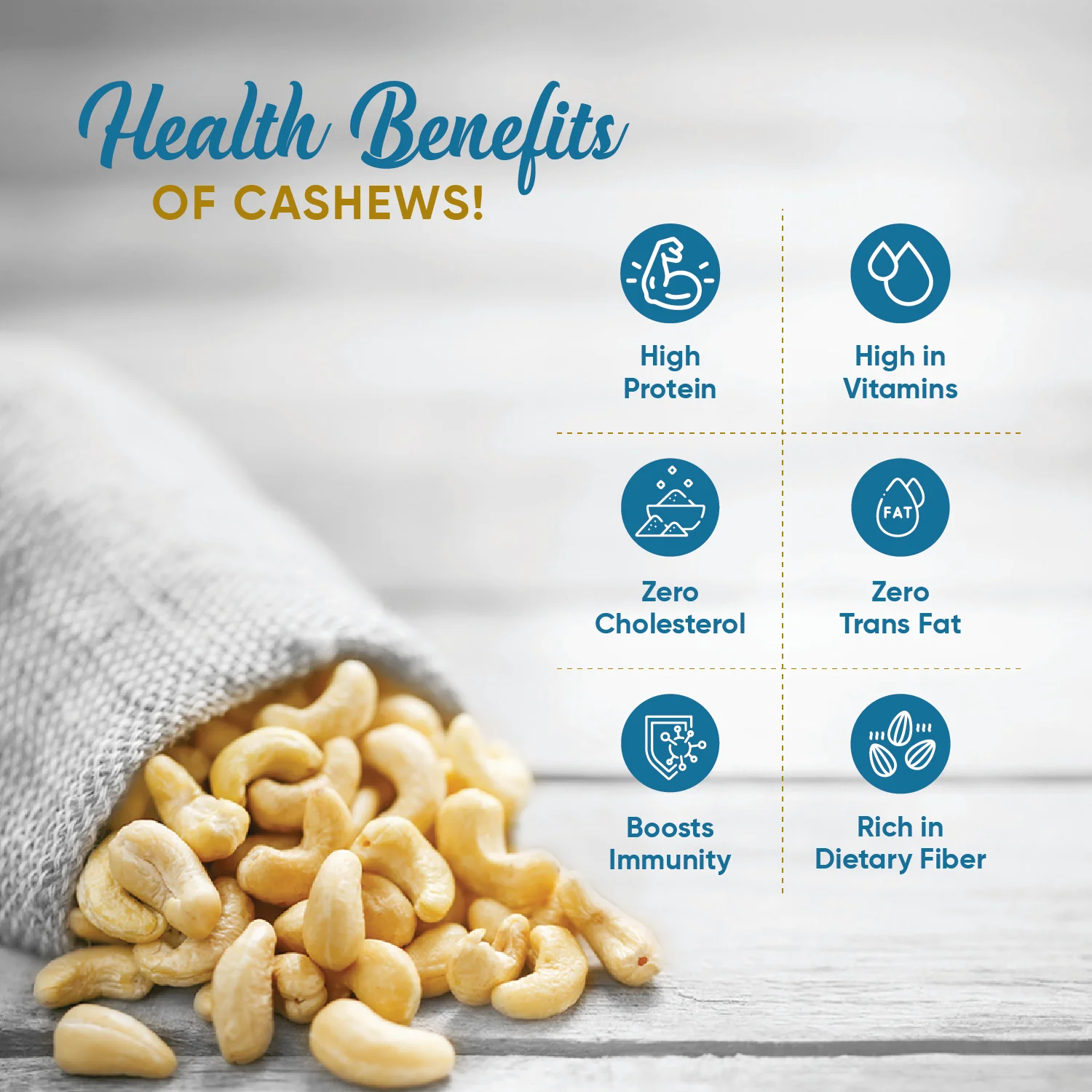 Premium Roasted & Salted Cashews - Image 3