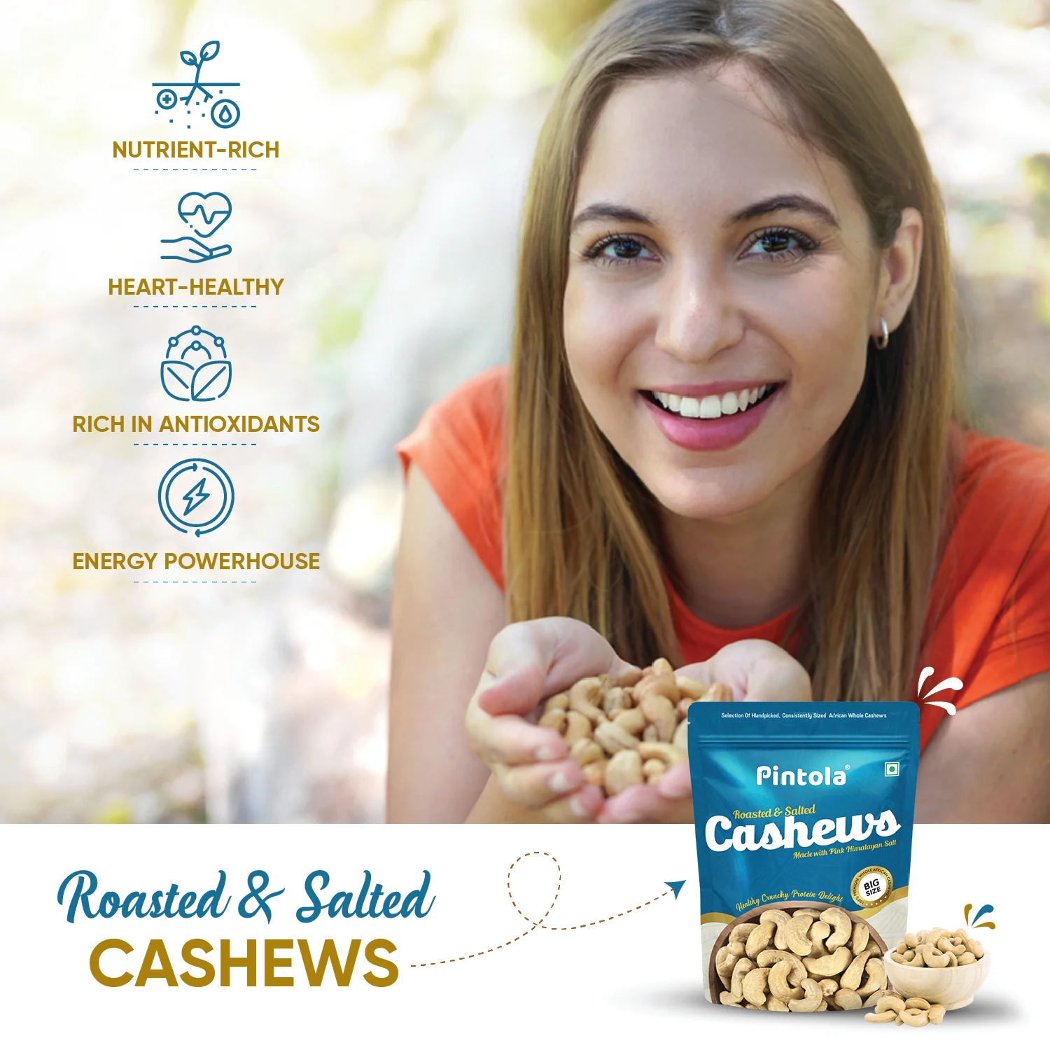 Premium Roasted & Salted Cashews - Image 4