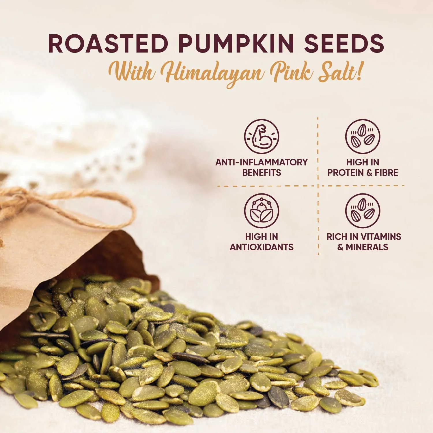 Roasted & Salted Pumpkin Seeds - Image 2